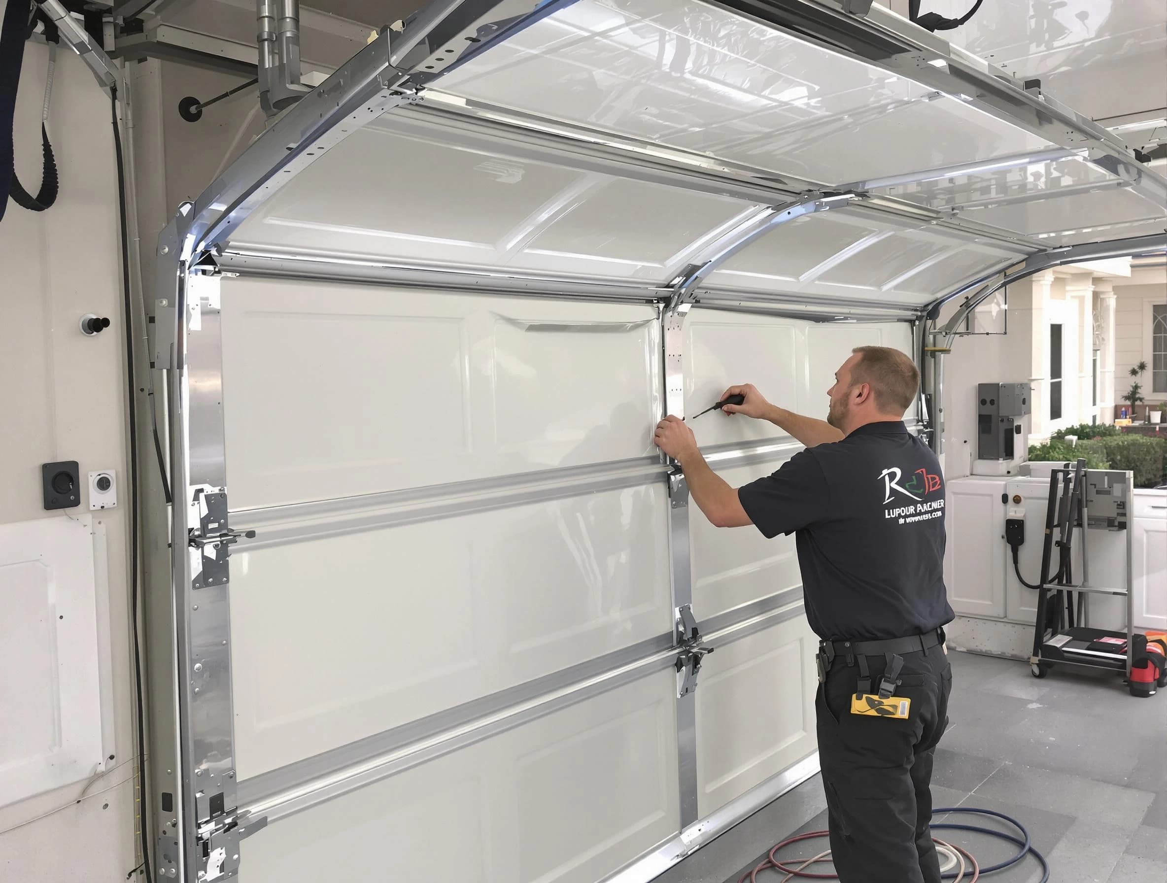Firestone Garage Door Repair professional performing panel repair in Firestone