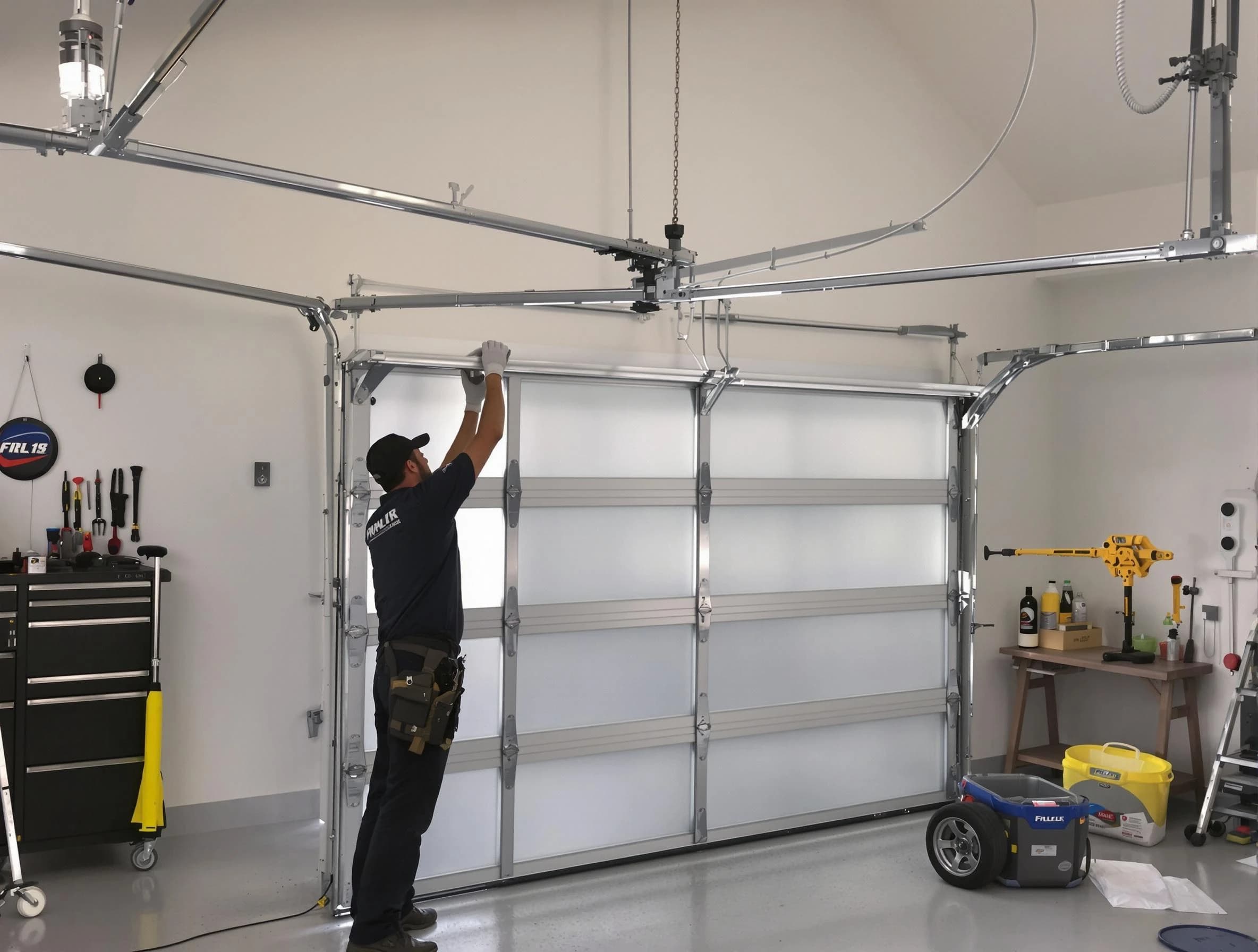 Firestone Garage Door Repair certified team performing precision garage door installation in Firestone
