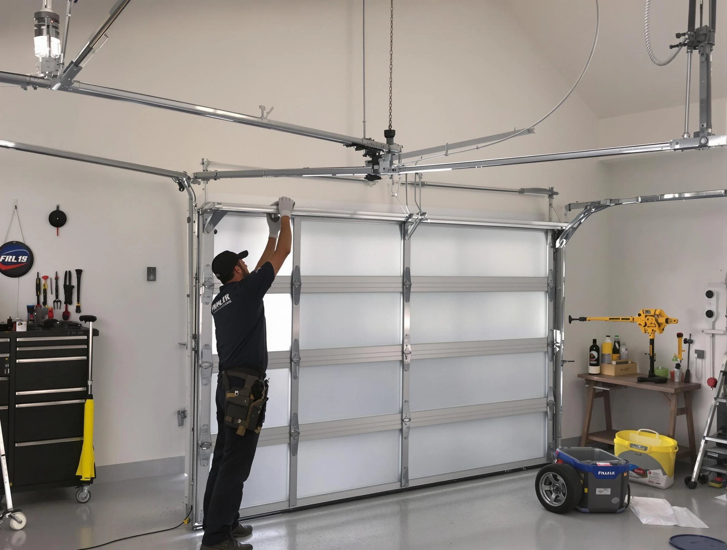 Firestone Garage Door Repair certified team performing precision garage door installation in Firestone